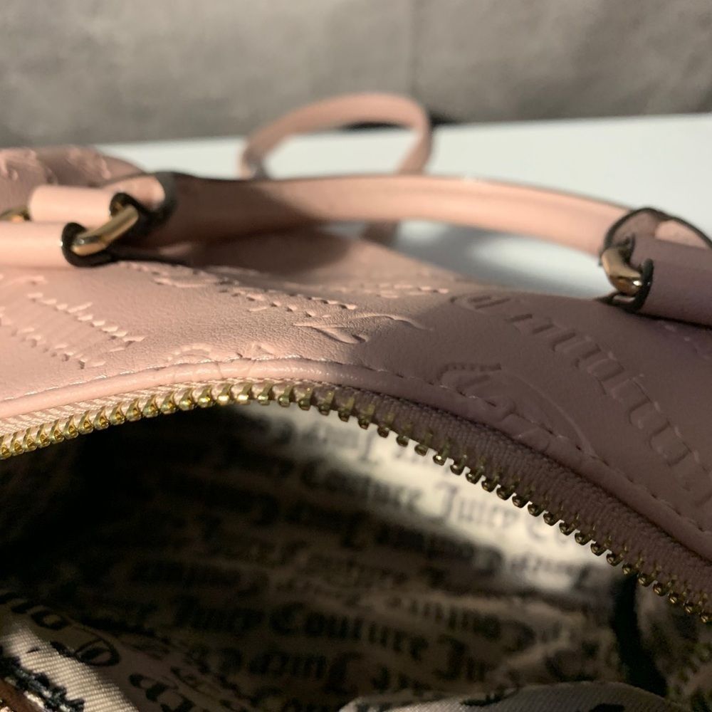 NWT Juicy Couture Not Your Babe Satchel Purse Handbag Dusty Blush - Picture 10 of 10